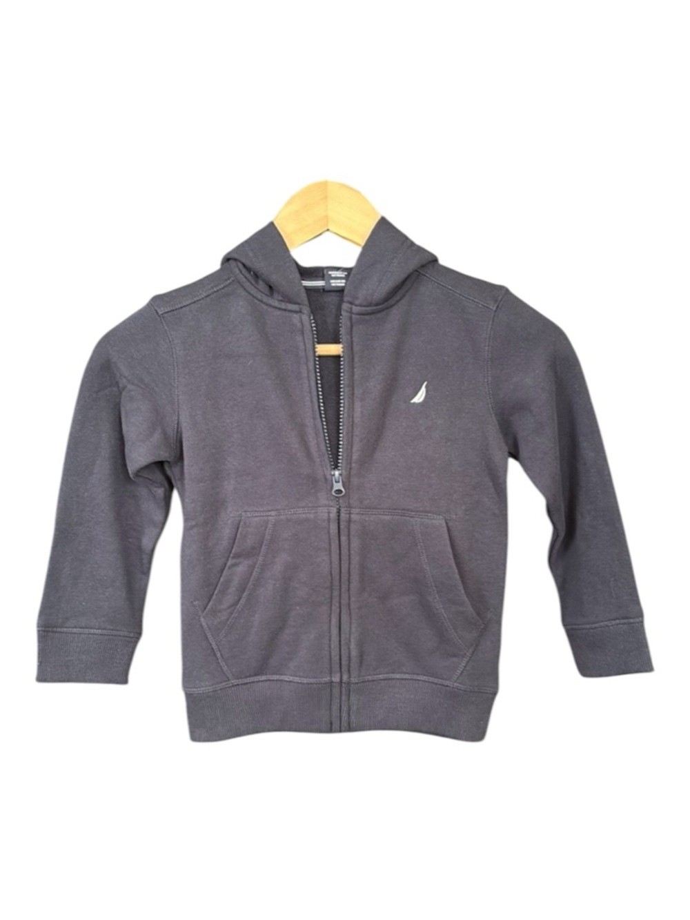 Nautica Boys Navy Blue Front Zip Hoodie
